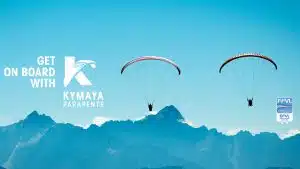 Paragliders flying above Mt Gerlitzen