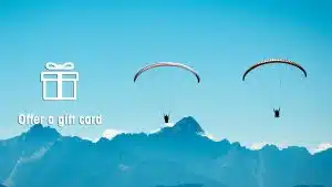 Offer a paragliding gift card